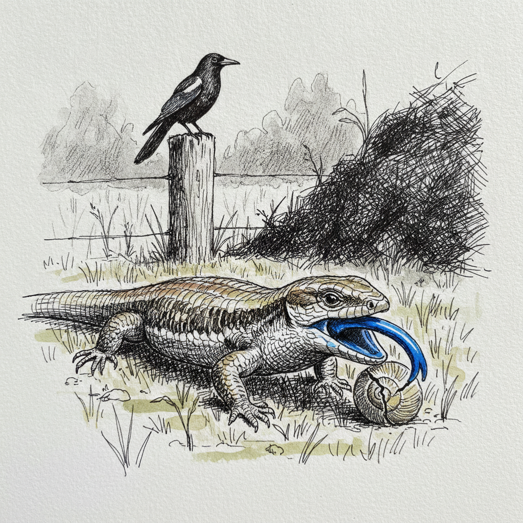 Eastern blue-tongued skink example 2