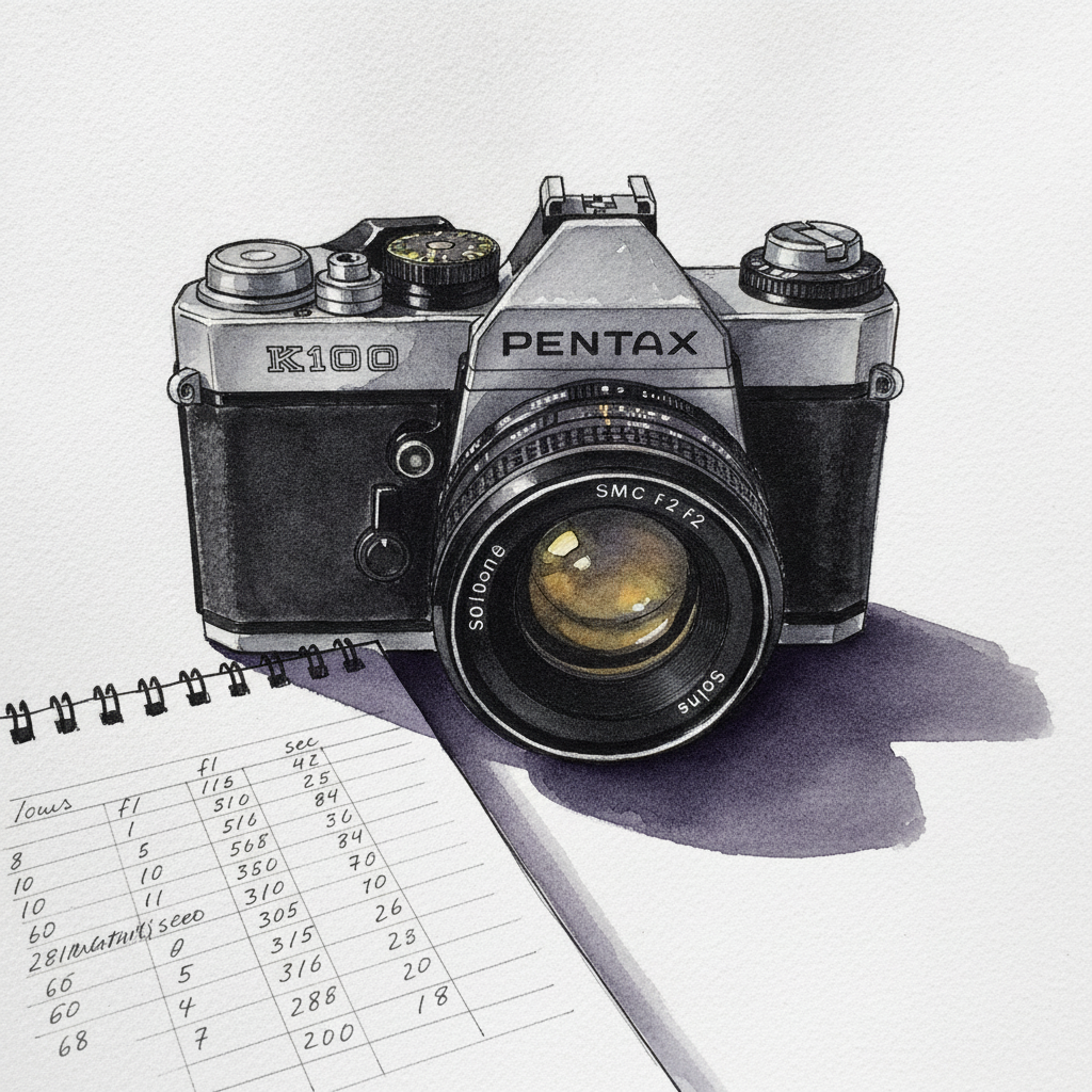 Pentax K1000 worn example 2