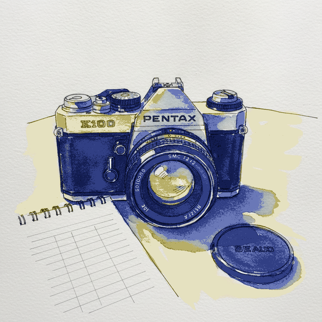 Pentax K1000 worn example 3