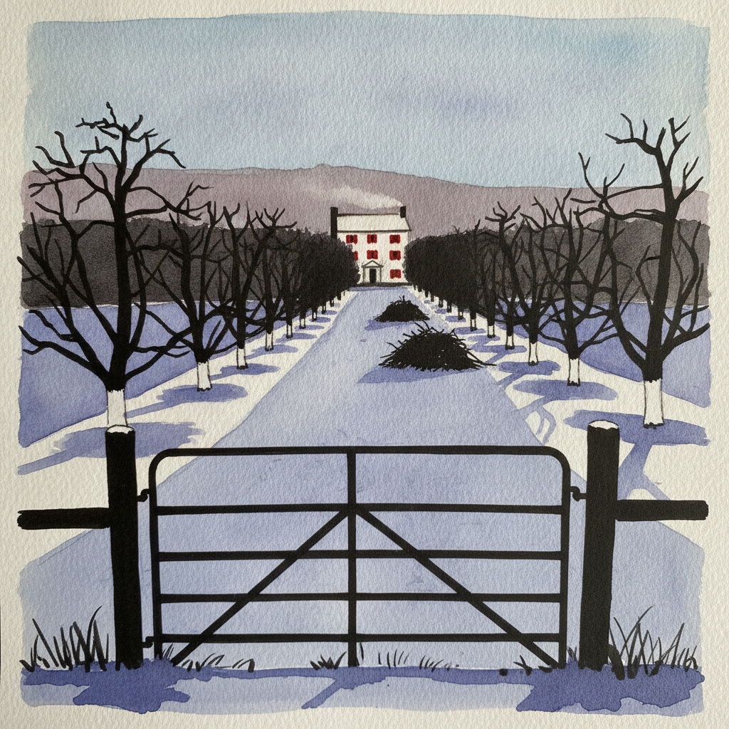 New Hampshire orchard winter skeleton, USA example 3