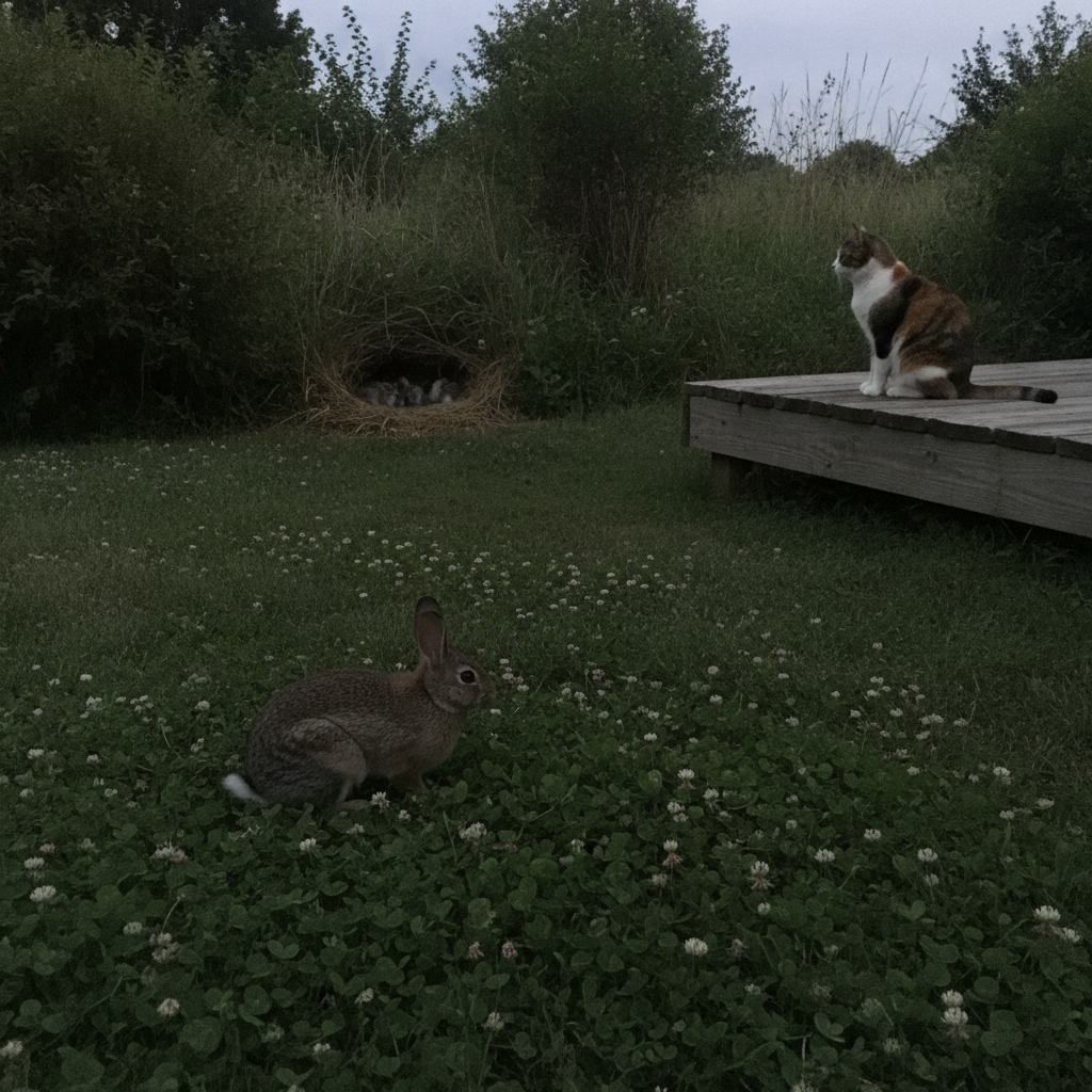 Eastern cottontail AI-generated photoreal reference