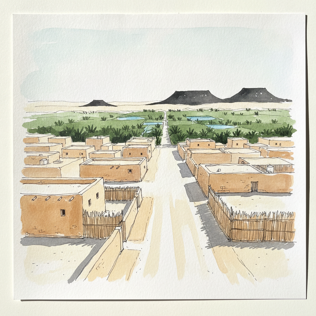Bahariya Oasis village, Egypt example 1