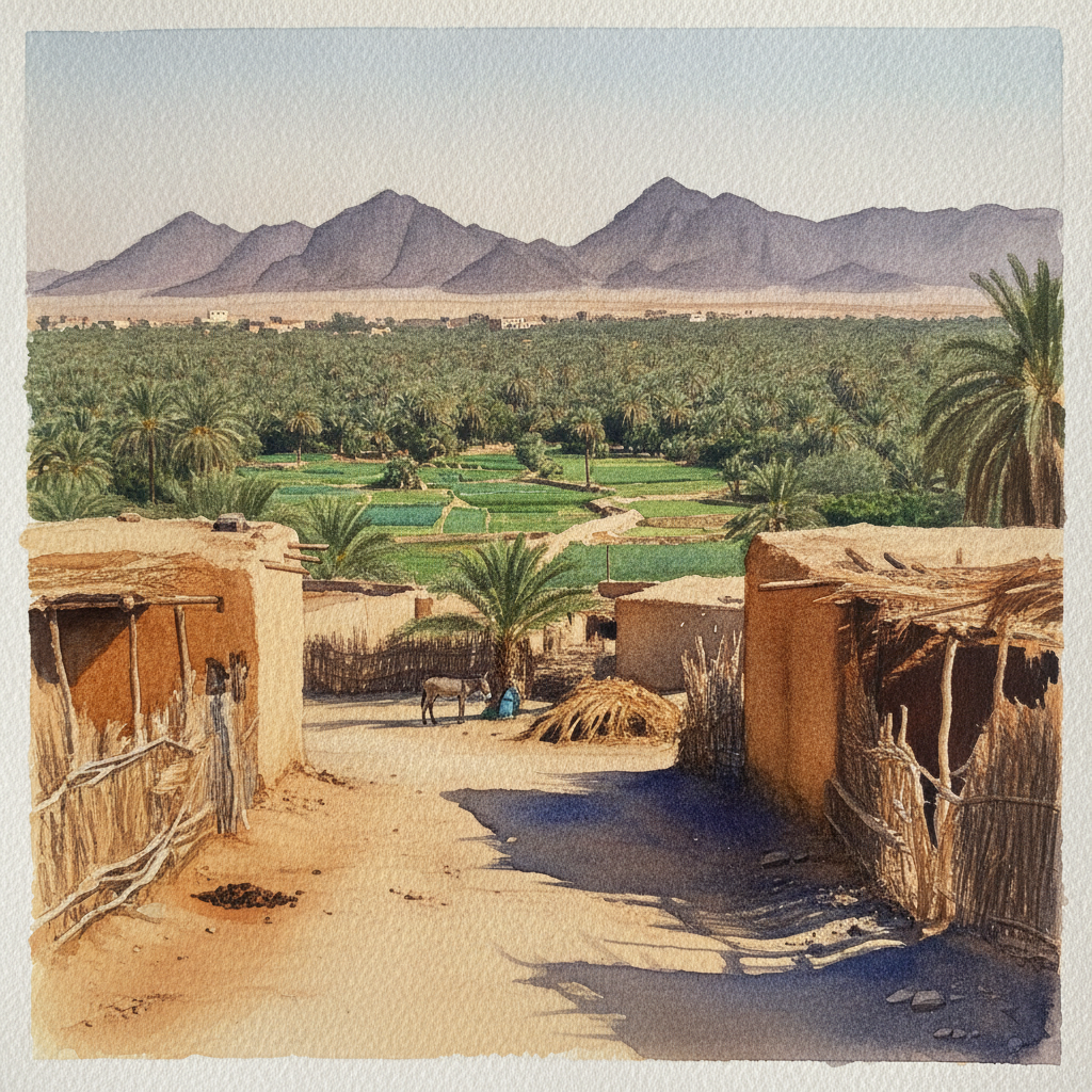 Bahariya Oasis village, Egypt example 2