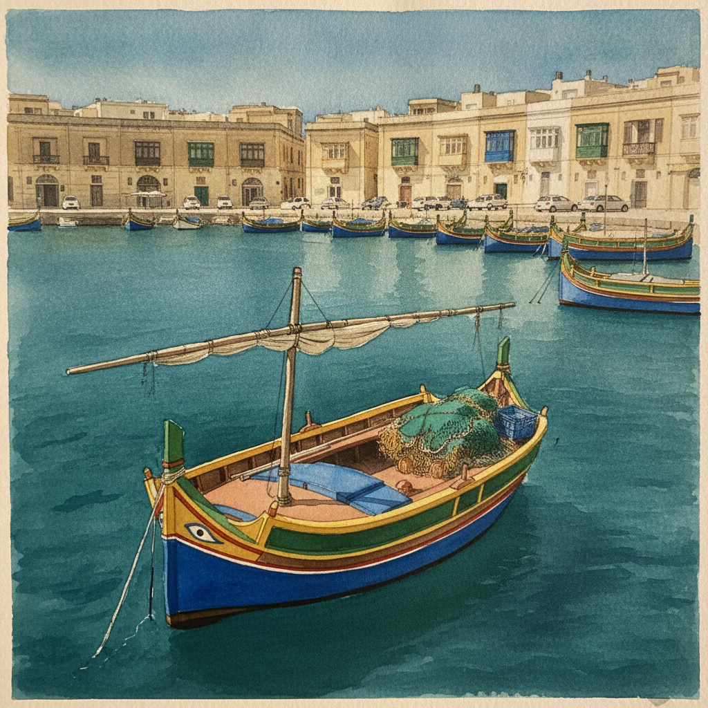 Maltese Luzzu at Marsaxlokk example 2