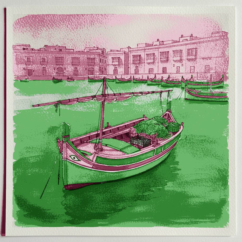 Maltese Luzzu at Marsaxlokk example 3