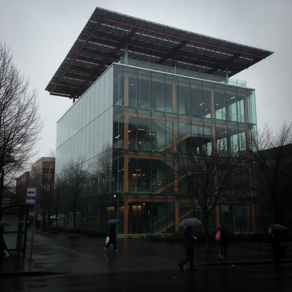 Bullitt Center, Seattle, Washington, USA AI-generated photoreal reference