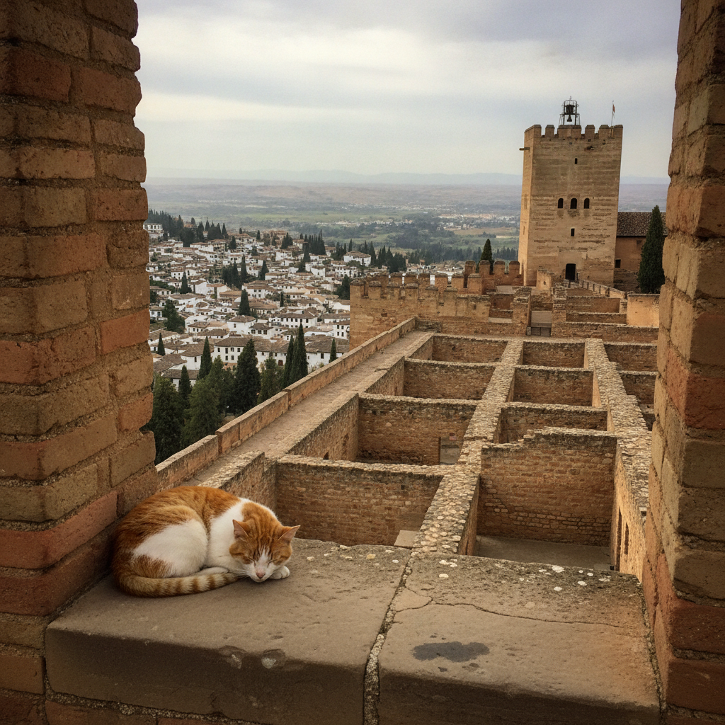 Alcazaba, Granada, Spain AI-generated photoreal reference
