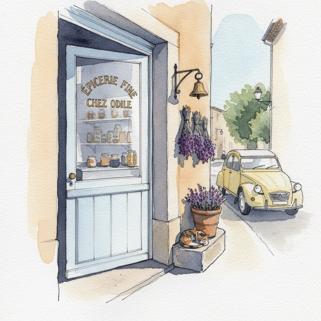 Provençal Village Épicerie, Lavender Season example 1