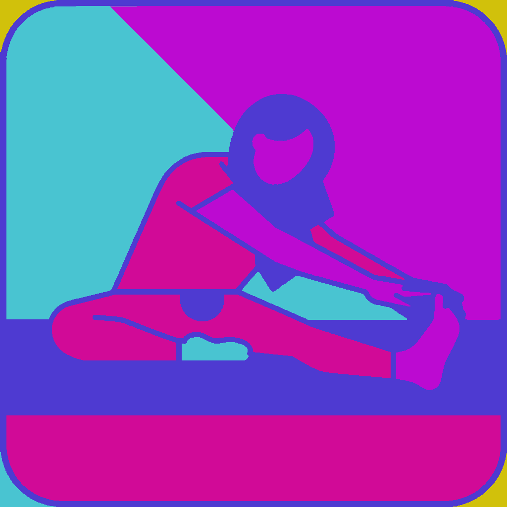 Seated Wide-Leg Fold, Side Reach example 3