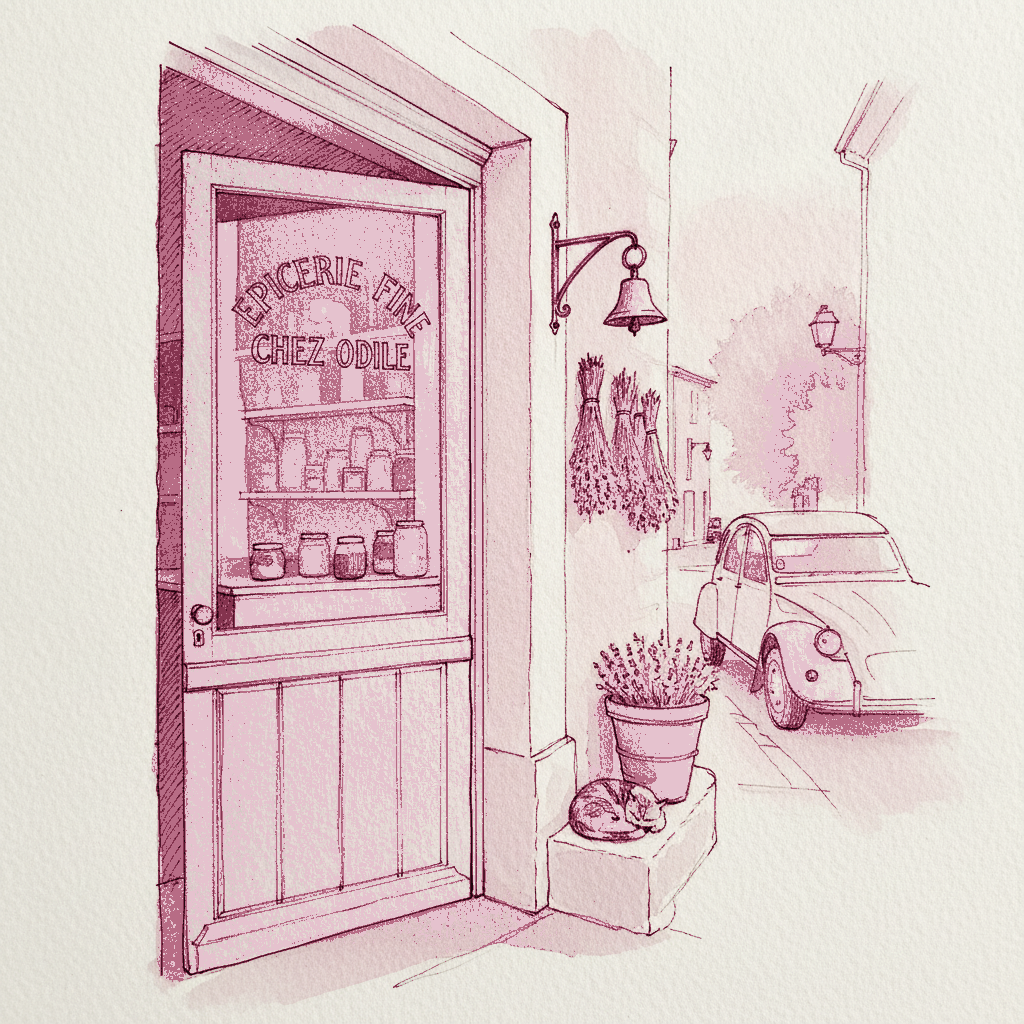 Provençal Village Épicerie, Lavender Season example 3