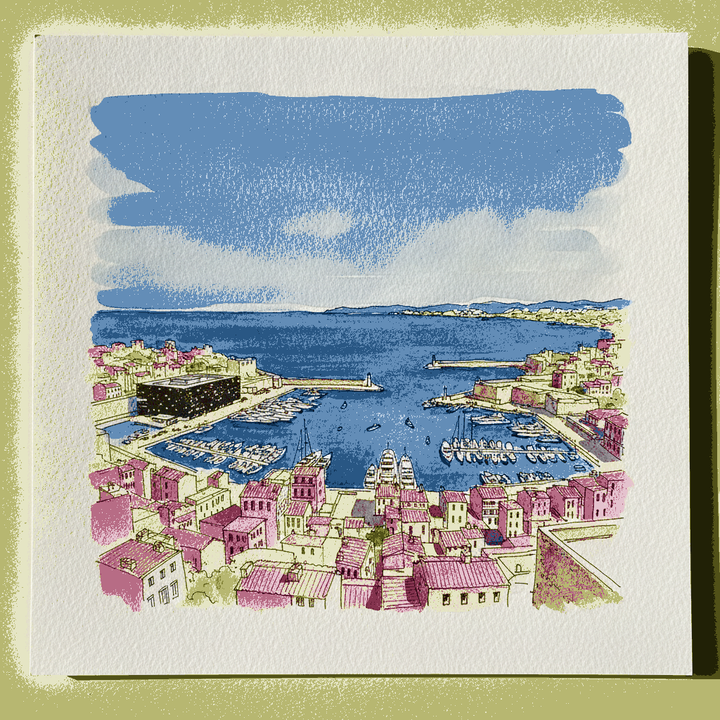 Marseille from the Notre-Dame de la Garde Hill example 3