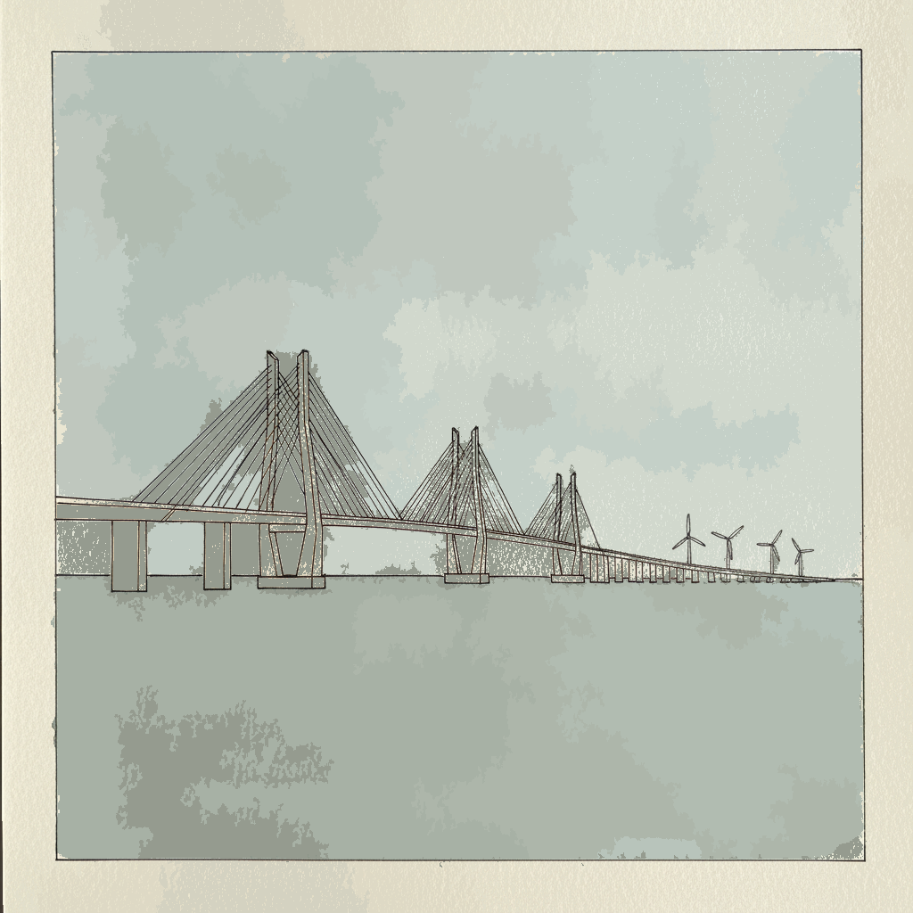 Øresund Bridge, Malmö, Sweden / Copenhagen, Denmark example 3