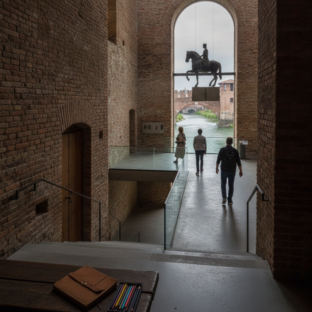 Castelvecchio Museum, Verona, Italy AI-generated photoreal reference