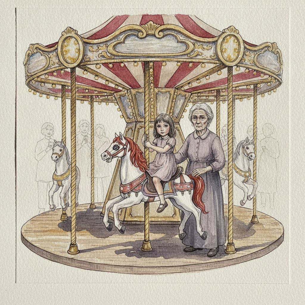 Carousel with horses example 1