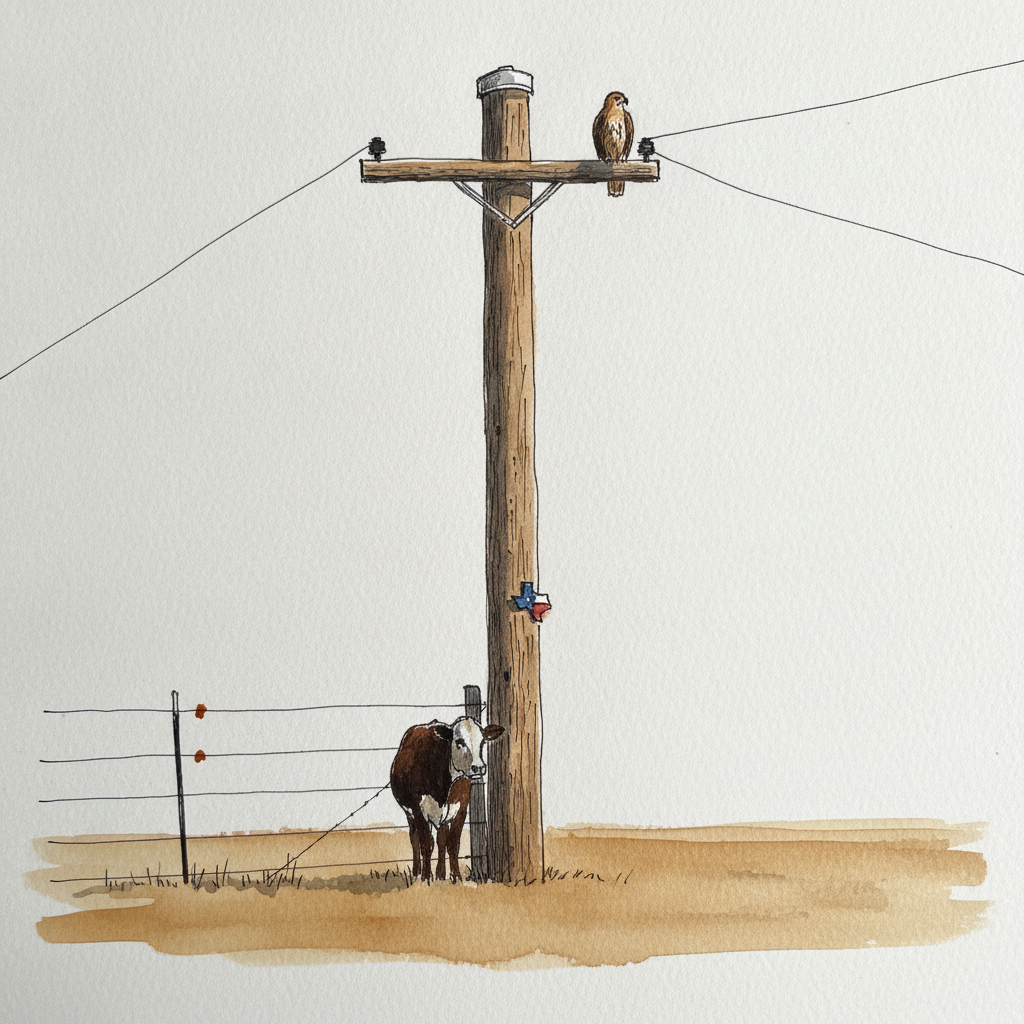 Texas Pasture Pole example 1