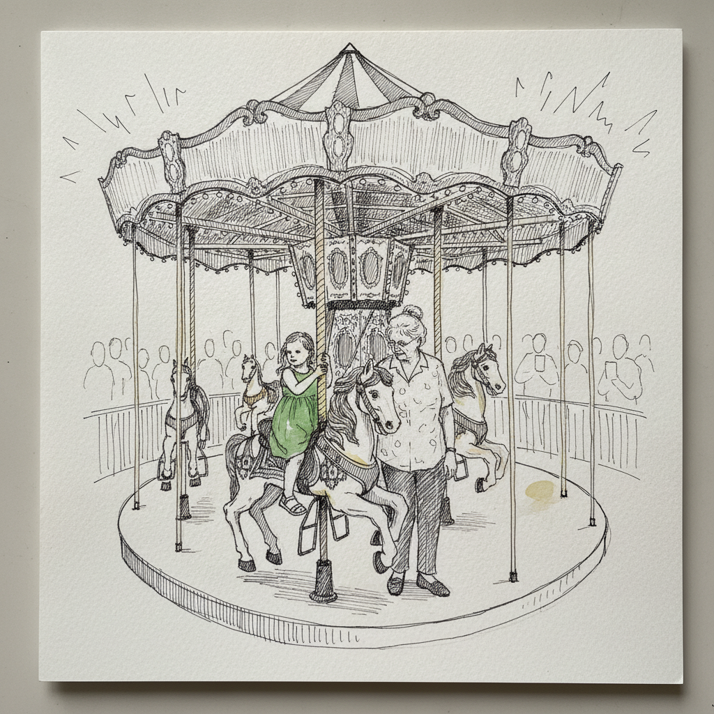 Carousel with horses example 2