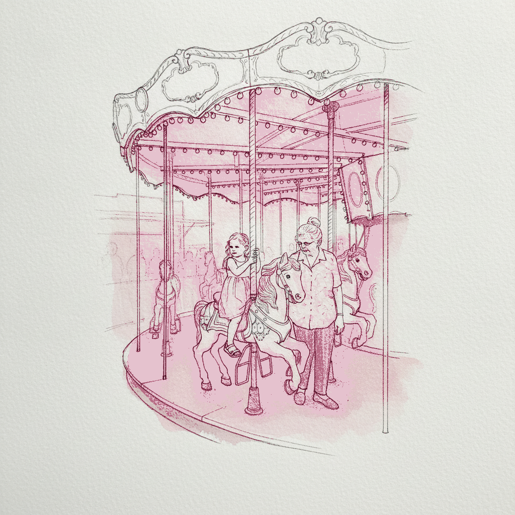 Carousel with horses example 3