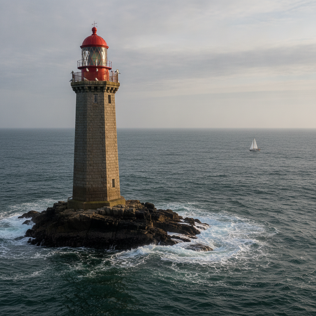 Wolf Rock Light AI-generated photoreal reference