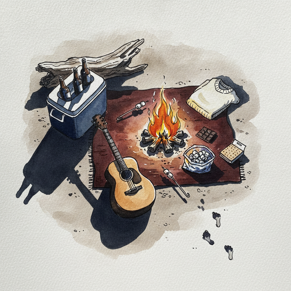Beach Bonfire Picnic example 2