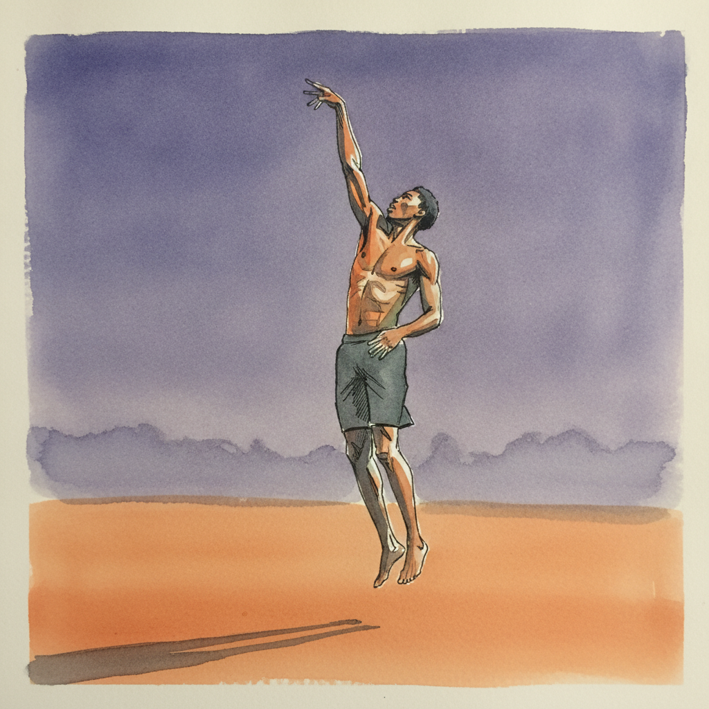 Basketball jump shot, peak release example 2