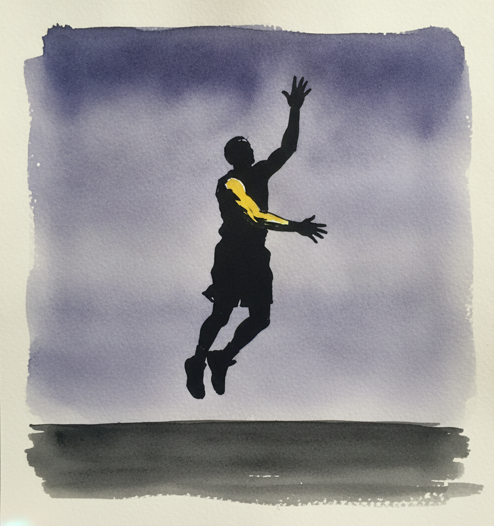 Basketball jump shot, peak release example 3