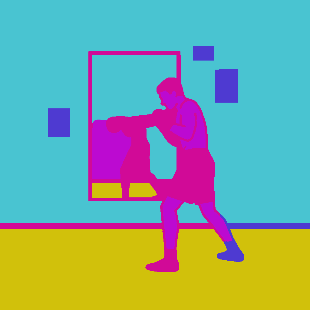 Shadow boxing in mirror example 3