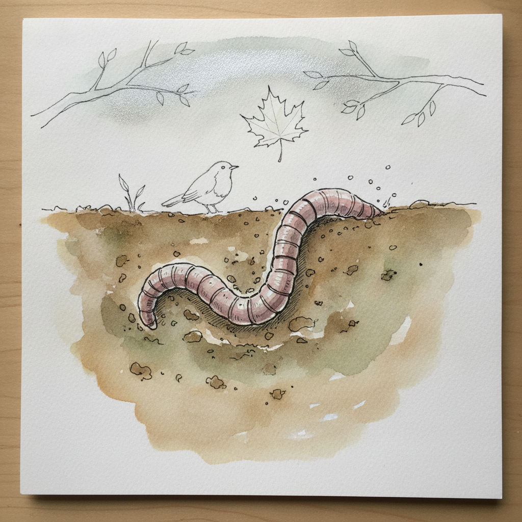 Common earthworm example 1