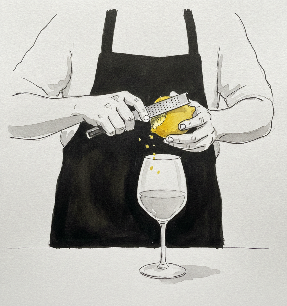 Lemon being zested example 1