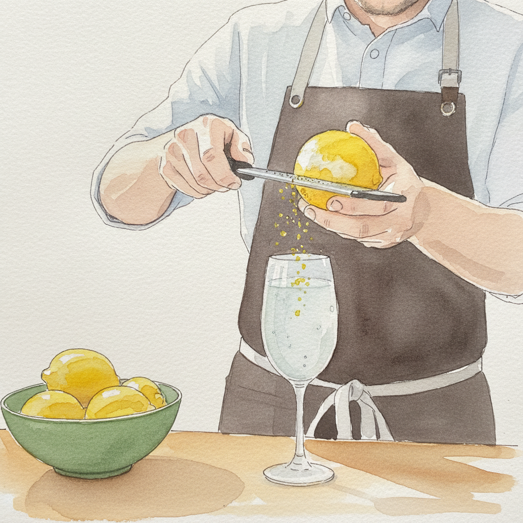 Lemon being zested example 2