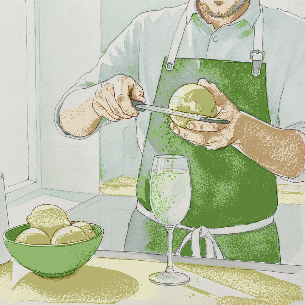 Lemon being zested example 3
