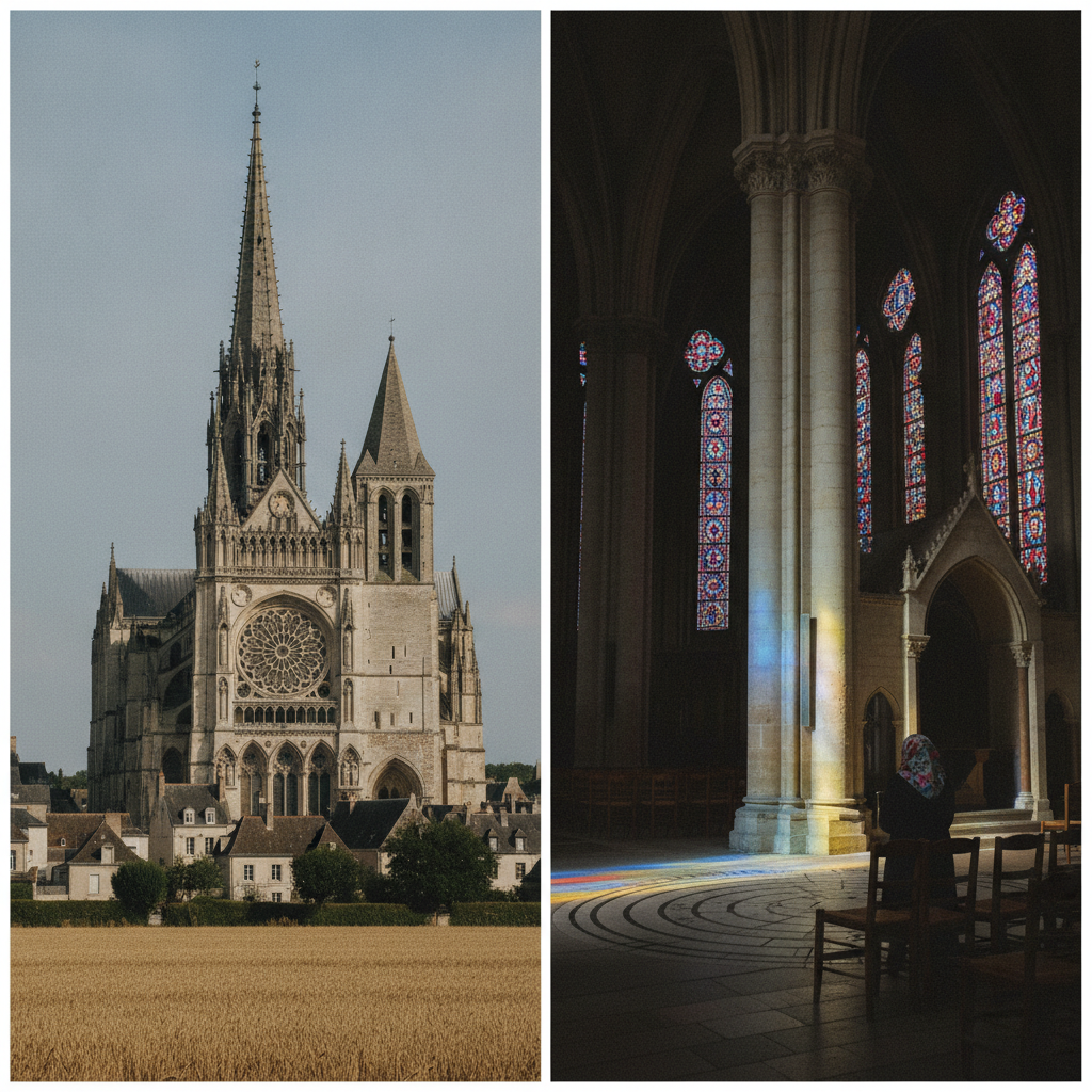 Chartres Cathedral, Chartres, France AI-generated photoreal reference