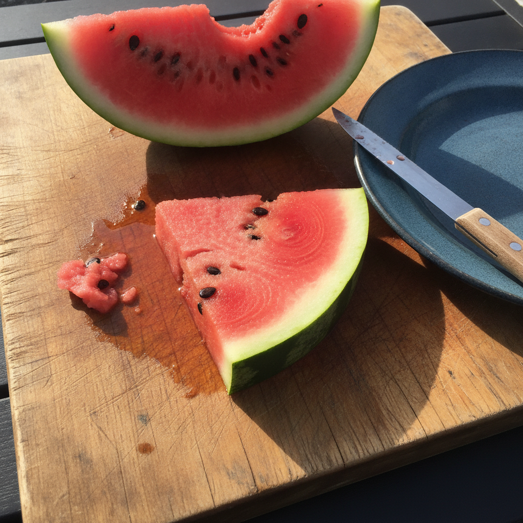 Watermelon Wedge AI-generated photoreal reference