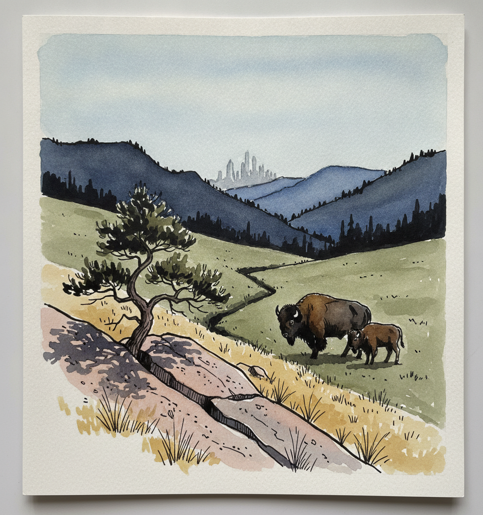 Black Hills foothills grasslands — Custer County, South Dakota example 1