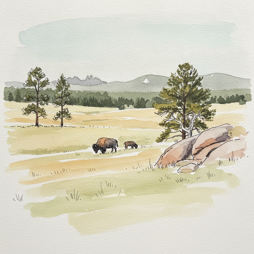 Black Hills foothills grasslands — Custer County, South Dakota example 2