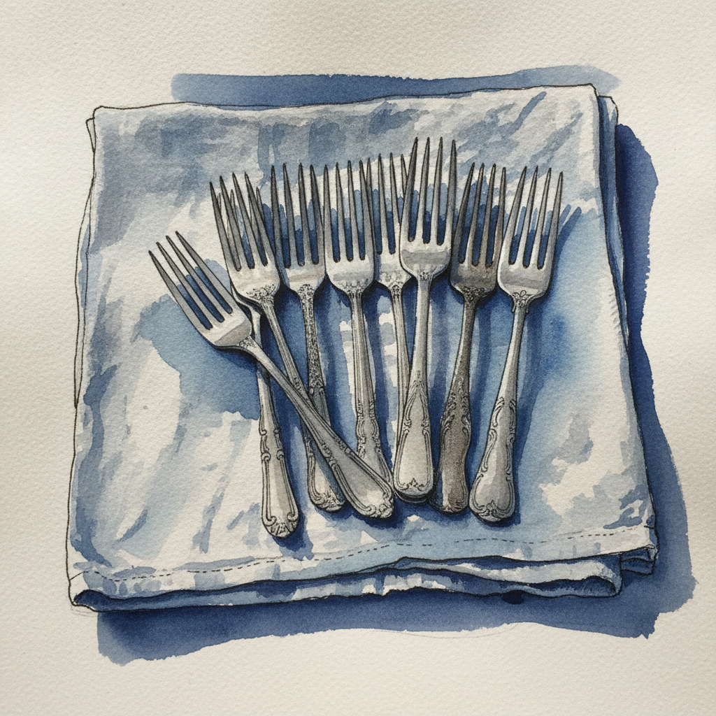 Mismatched Antique Forks example 2