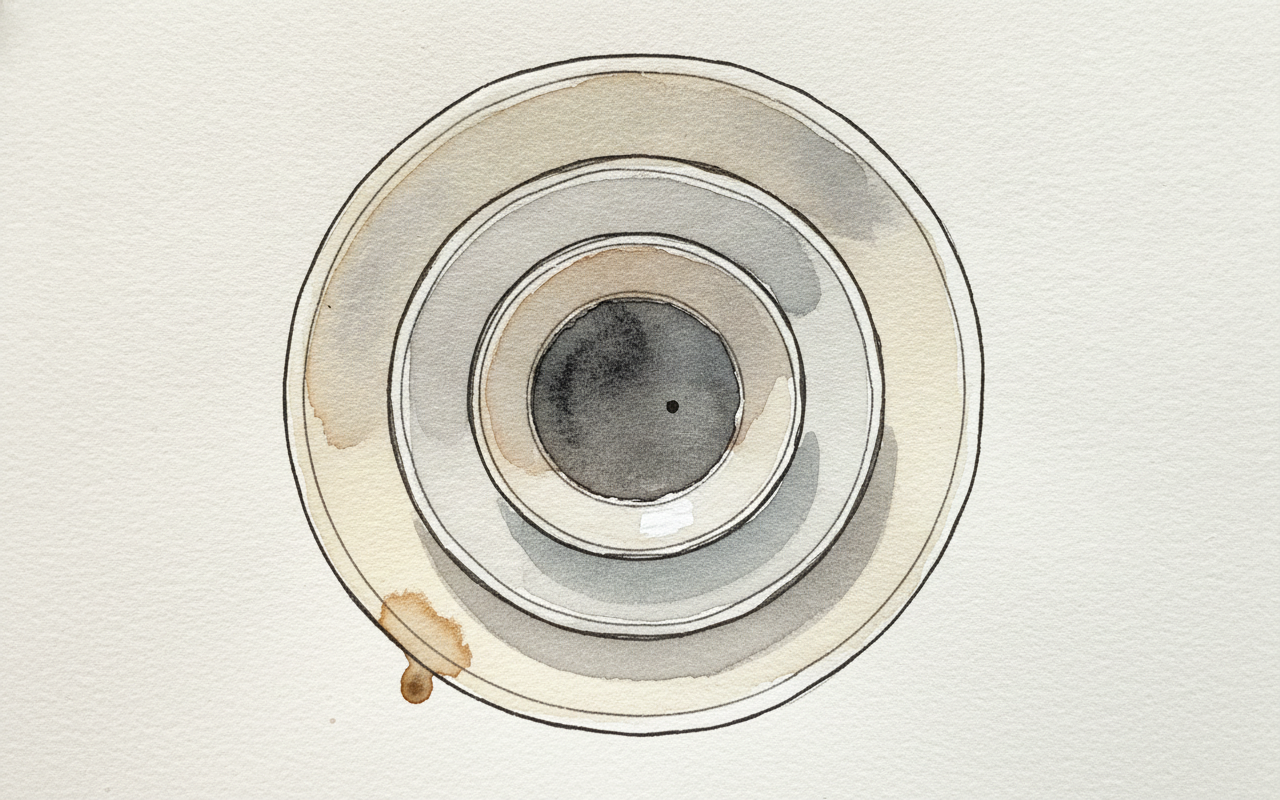 Nested set of three studio bowls example 3