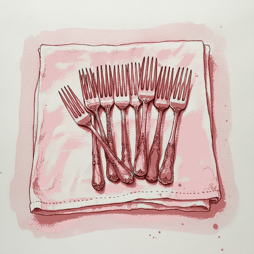 Mismatched Antique Forks example 3