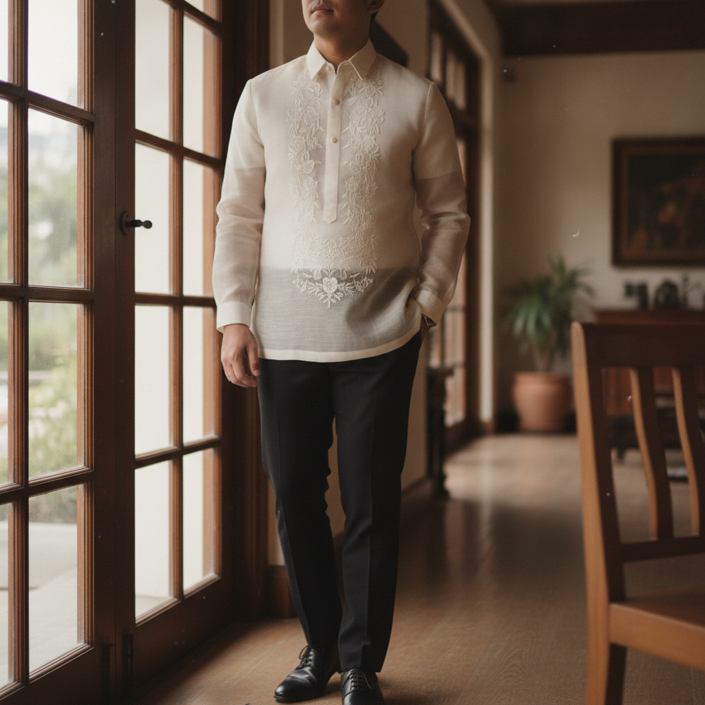 Filipino barong tagalog AI-generated photoreal reference