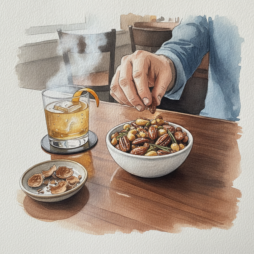 Bowl of bar nuts example 1