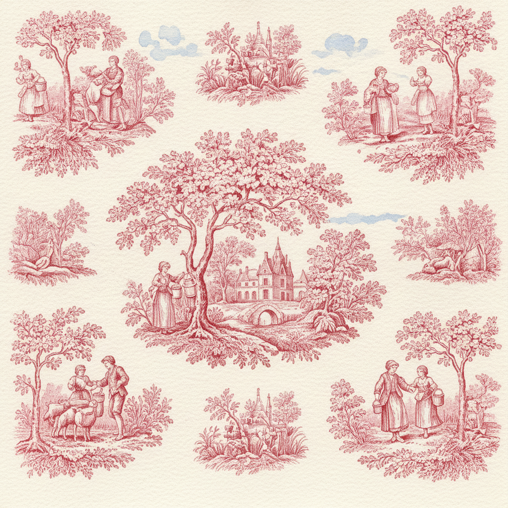 Toile de Jouy Pastoral example 1