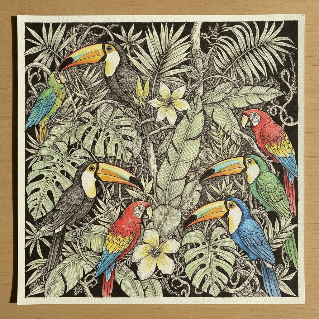 Tropical Toucan Maximalist example 2