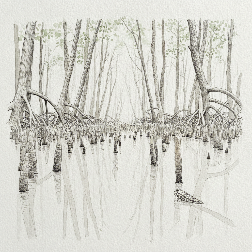 Root cathedral interior, Sundarbans example 2