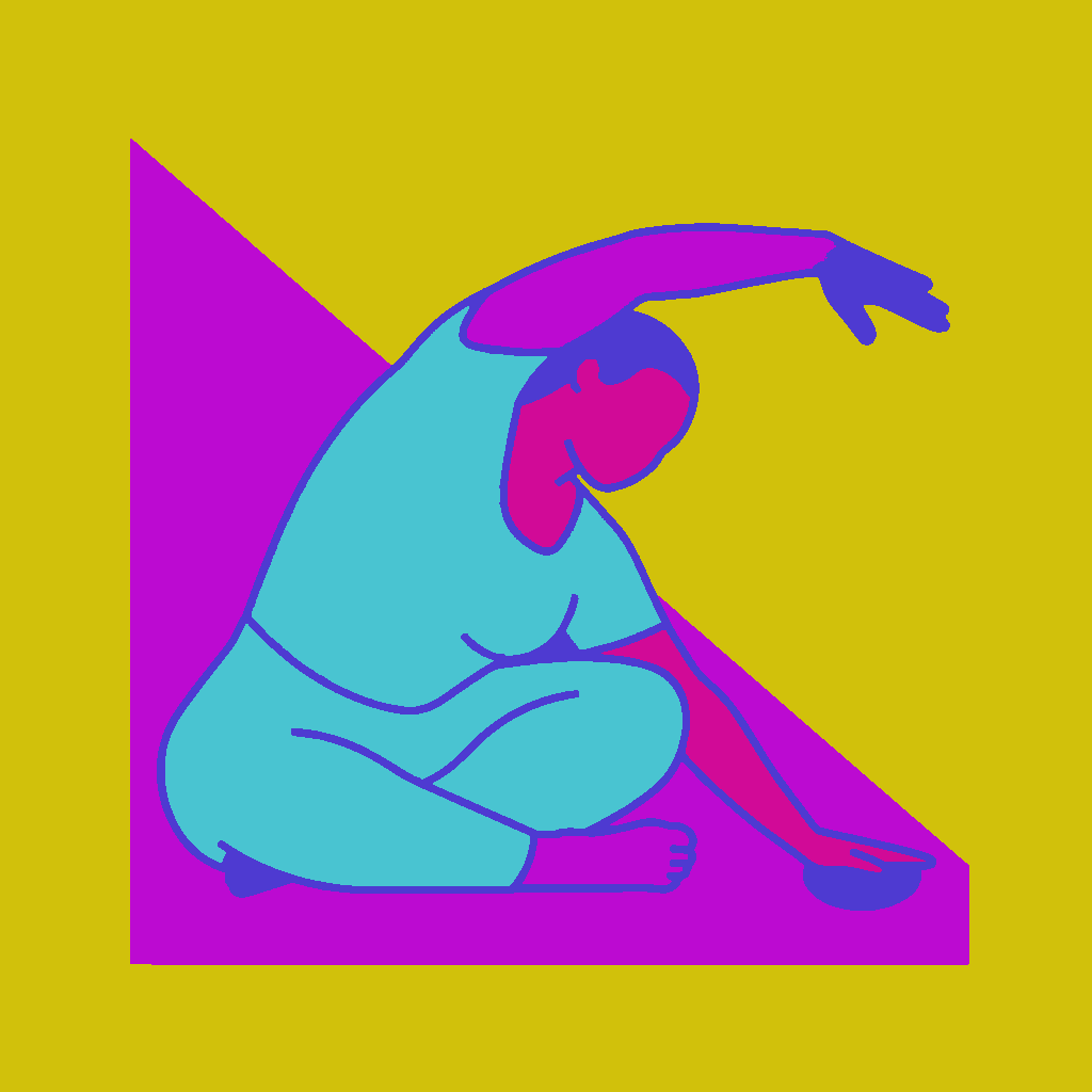 Reach to floor beside hip, mermaid sit at 39 example 3