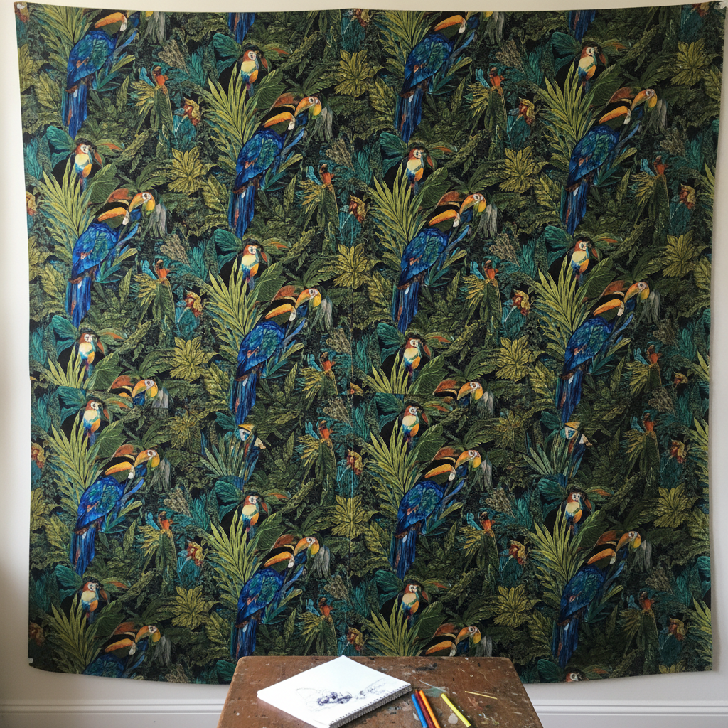 Tropical Toucan Maximalist AI-generated photoreal reference