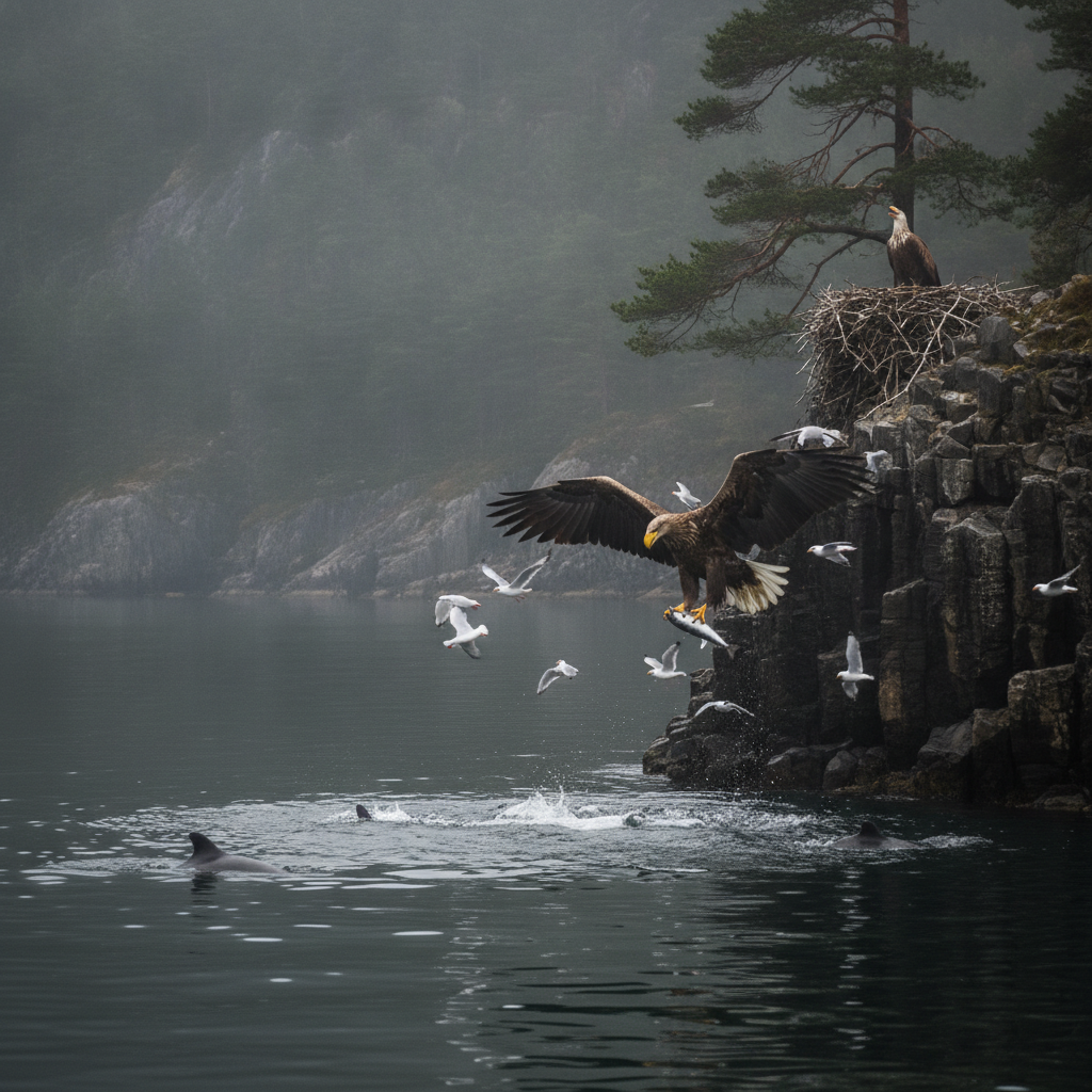 White-tailed eagle AI-generated photoreal reference
