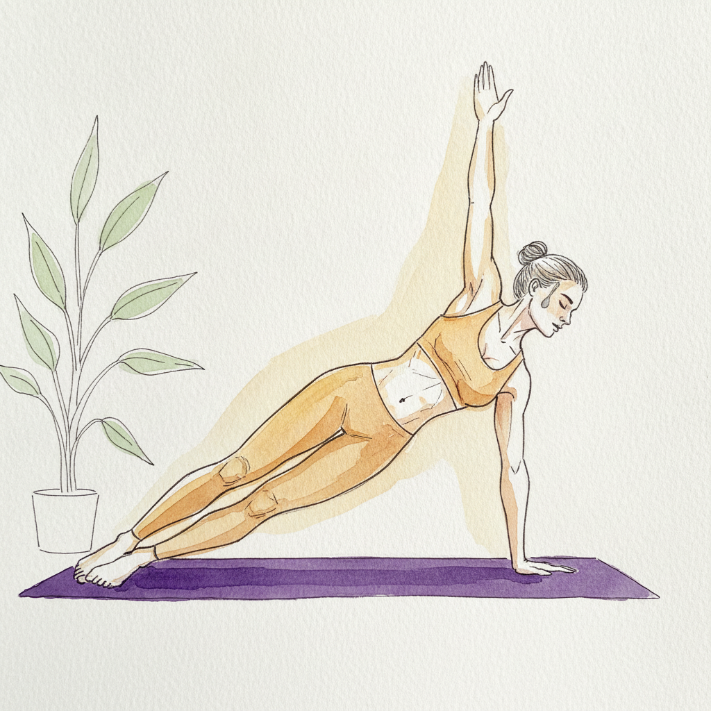 Plank position side view example 1
