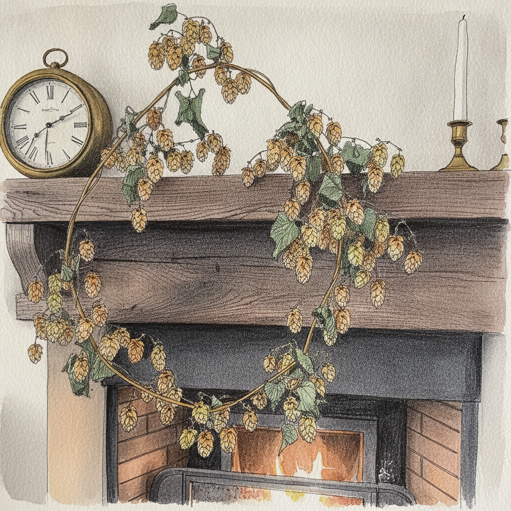 Dried Hops Vine example 2