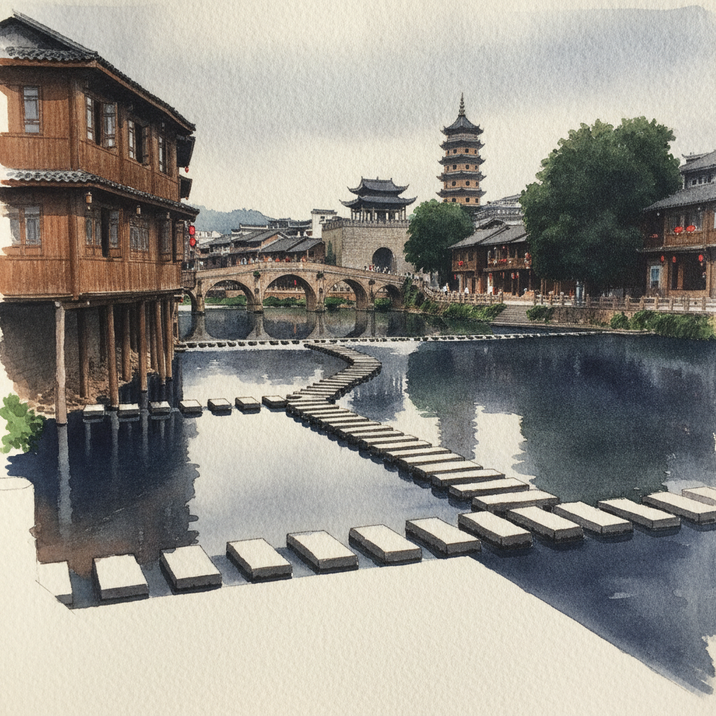 Fenghuang Ancient Town, Hunan, China example 2