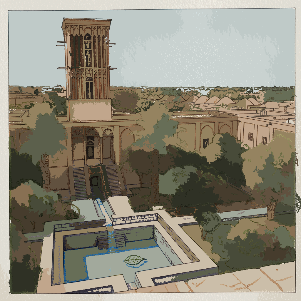 Yazd Qanats, Yazd, Iran example 3
