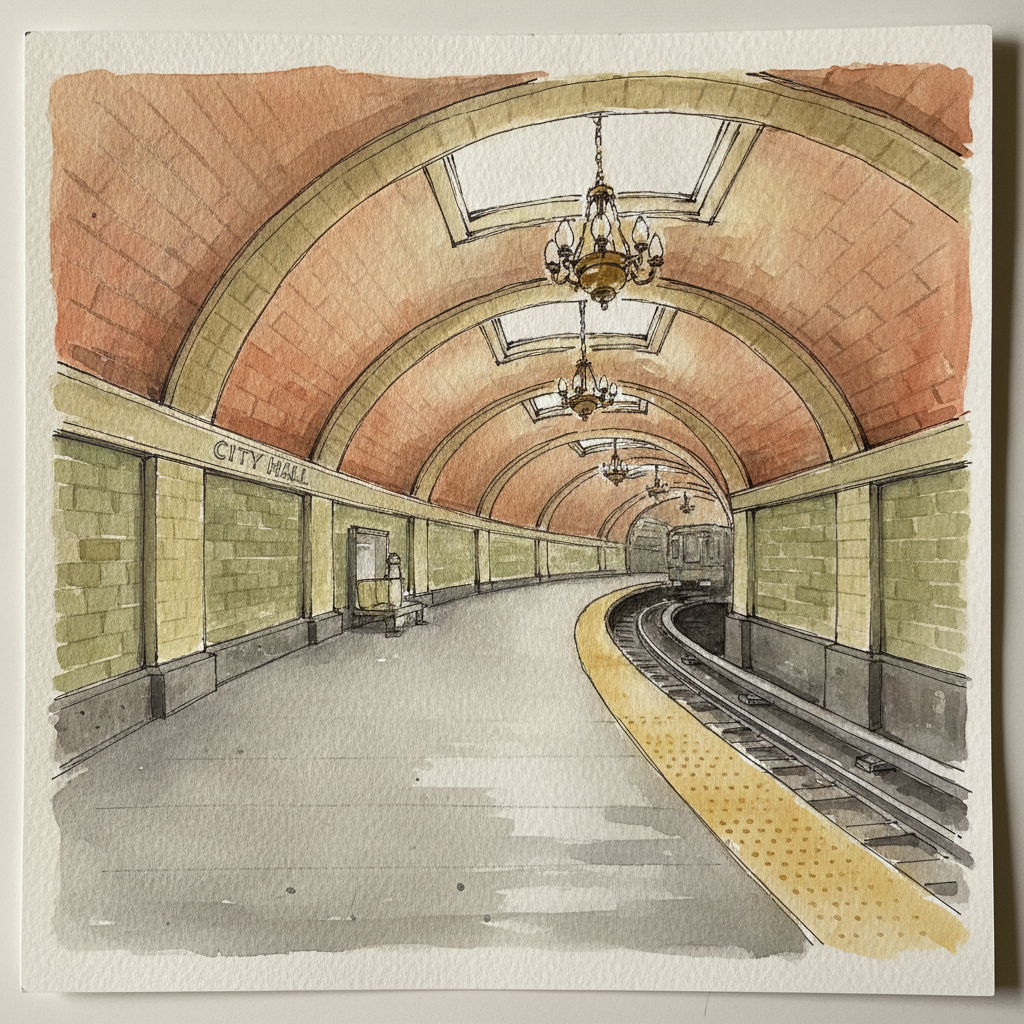 Old City Hall Station, New York City Subway, USA example 3